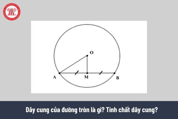 Dây cung của đường tròn là gì? Tính chất dây cung? 
